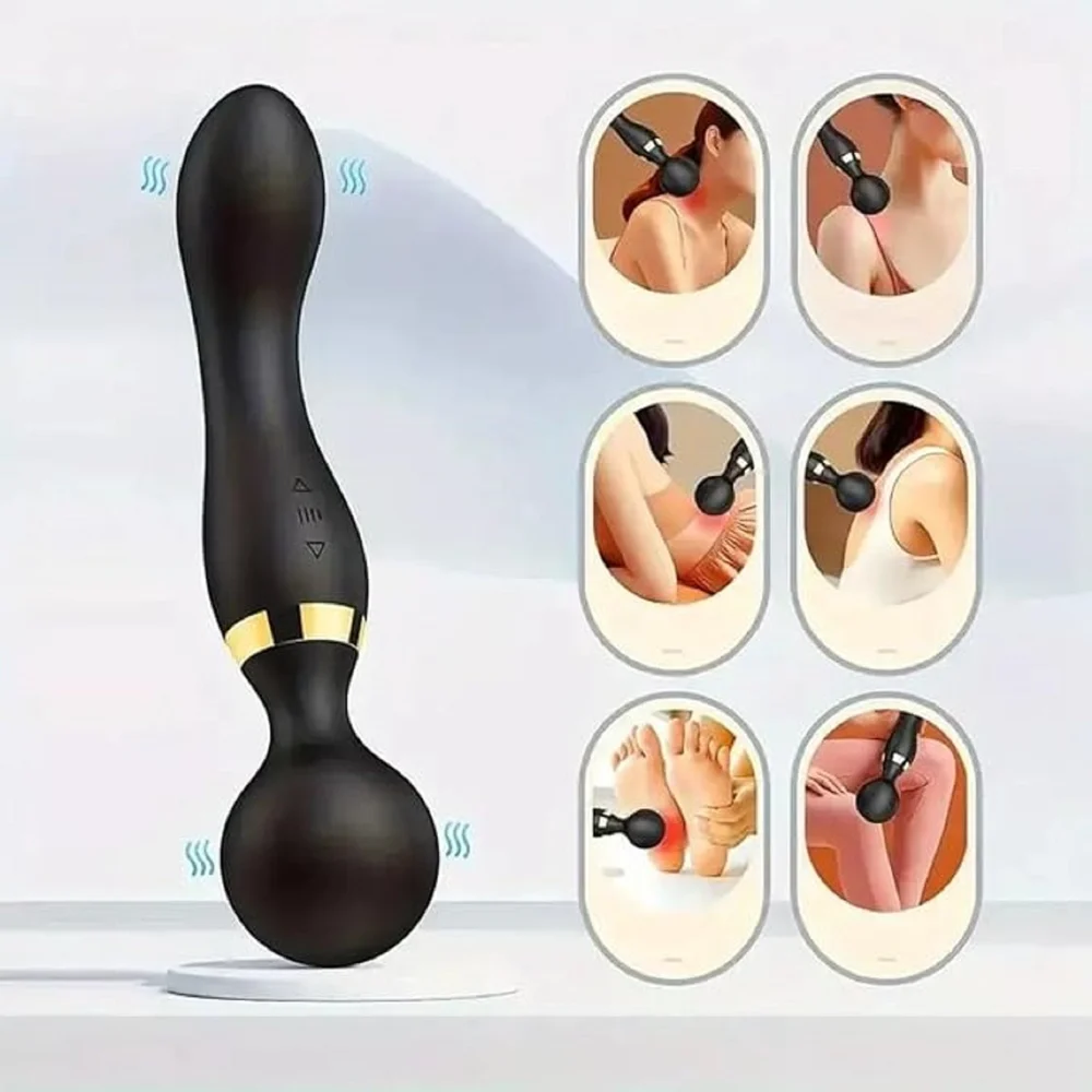Bloom massage use areas — neck, shoulder, arm, foot